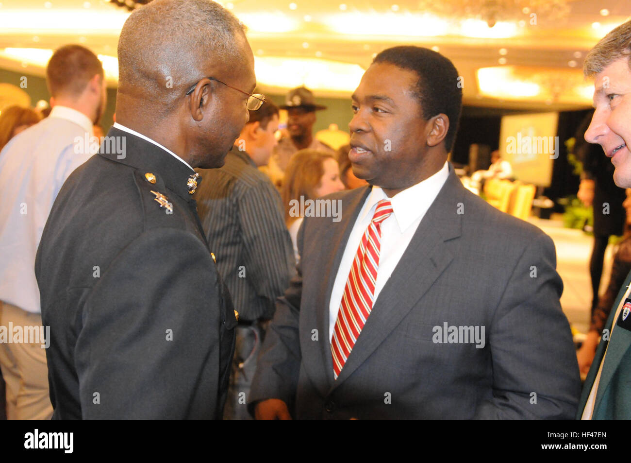 Marine Major General Ronald L. Bailey, left, Commanding General