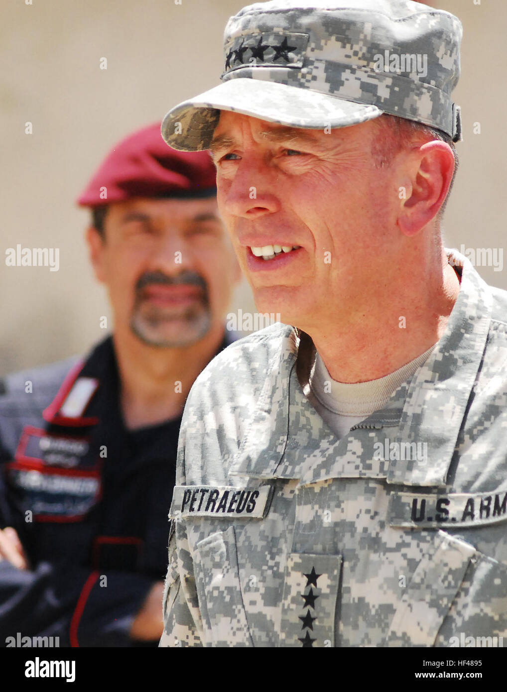 Jim Rasmussen Military U.S. Army Gen. David Petraeus tours the grounds of Recruit Training ...