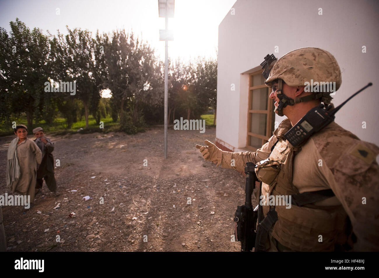 Sgt. Garrett W. Burner, a squad leader with Kilo Company, 3rd Battalion
