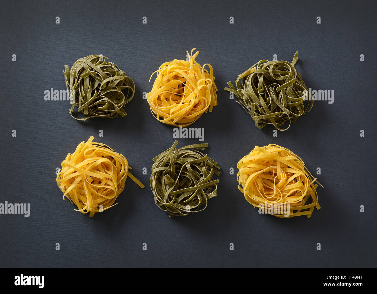 egg noodles on the table - Traditional Italian food Stock Photo - Alamy
