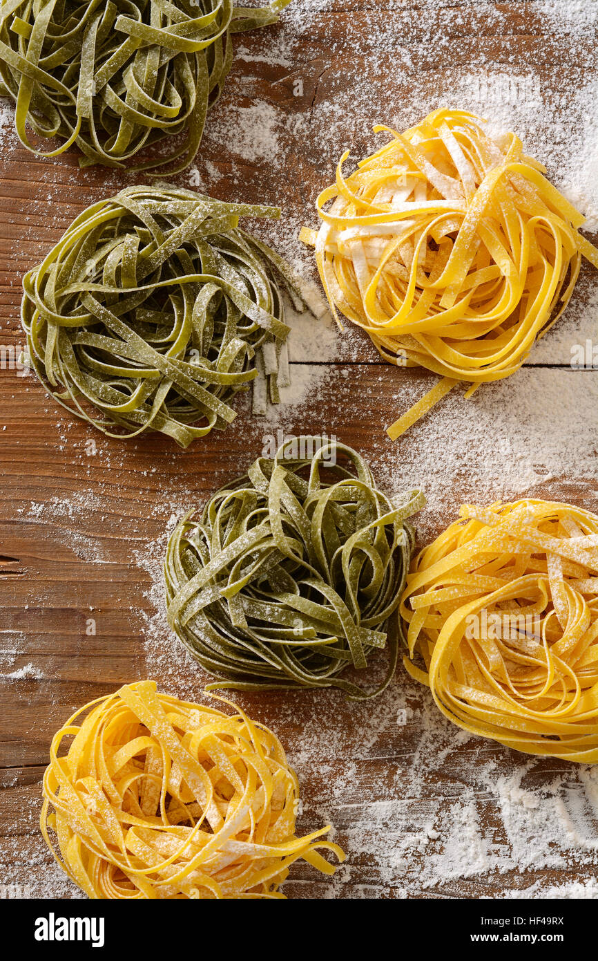 egg noodles on the table Traditional Italian food Stock Photo Alamy