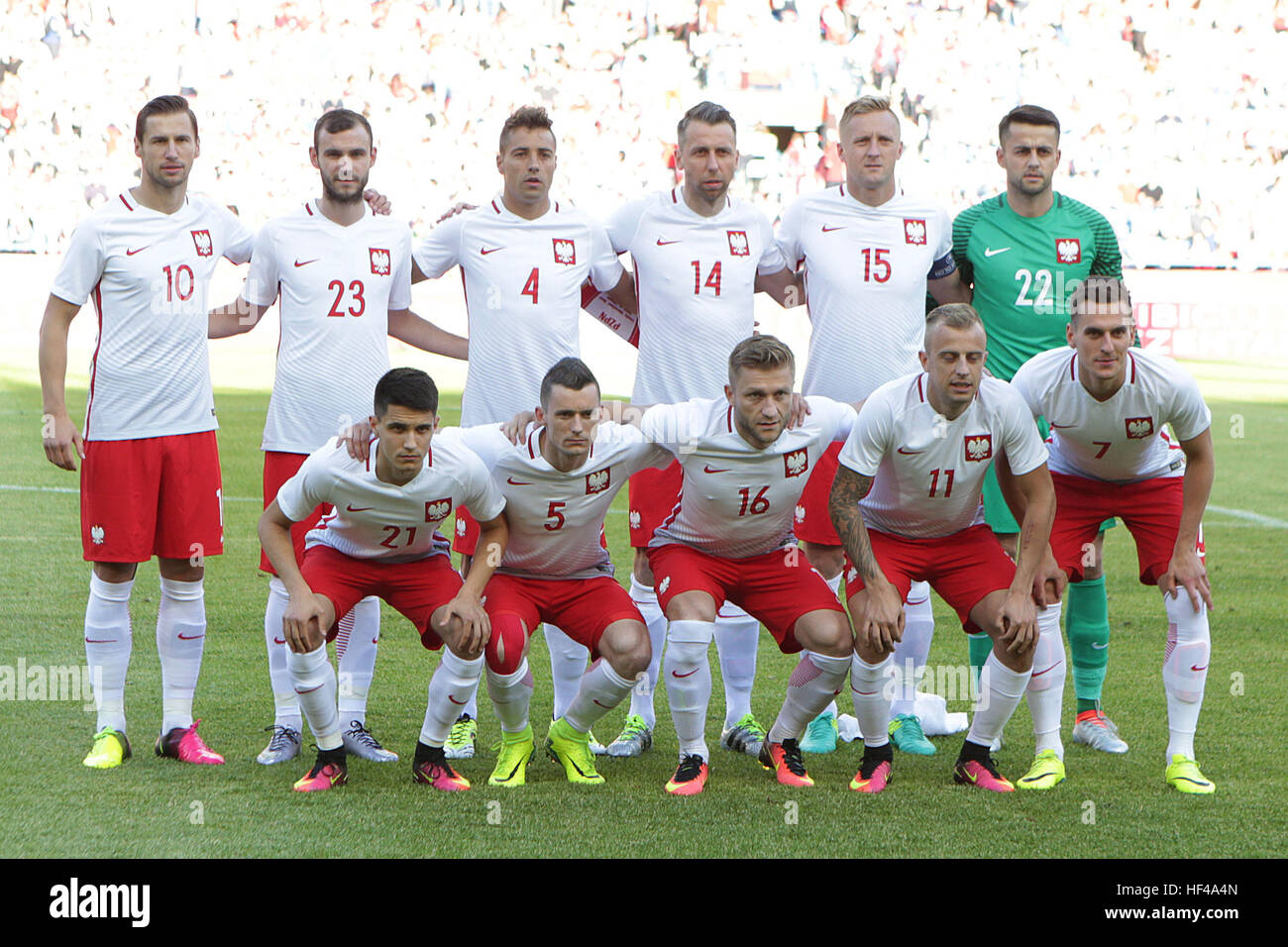 KRAKOW, POLAND June 06, 2016 Inernational Friendly football game