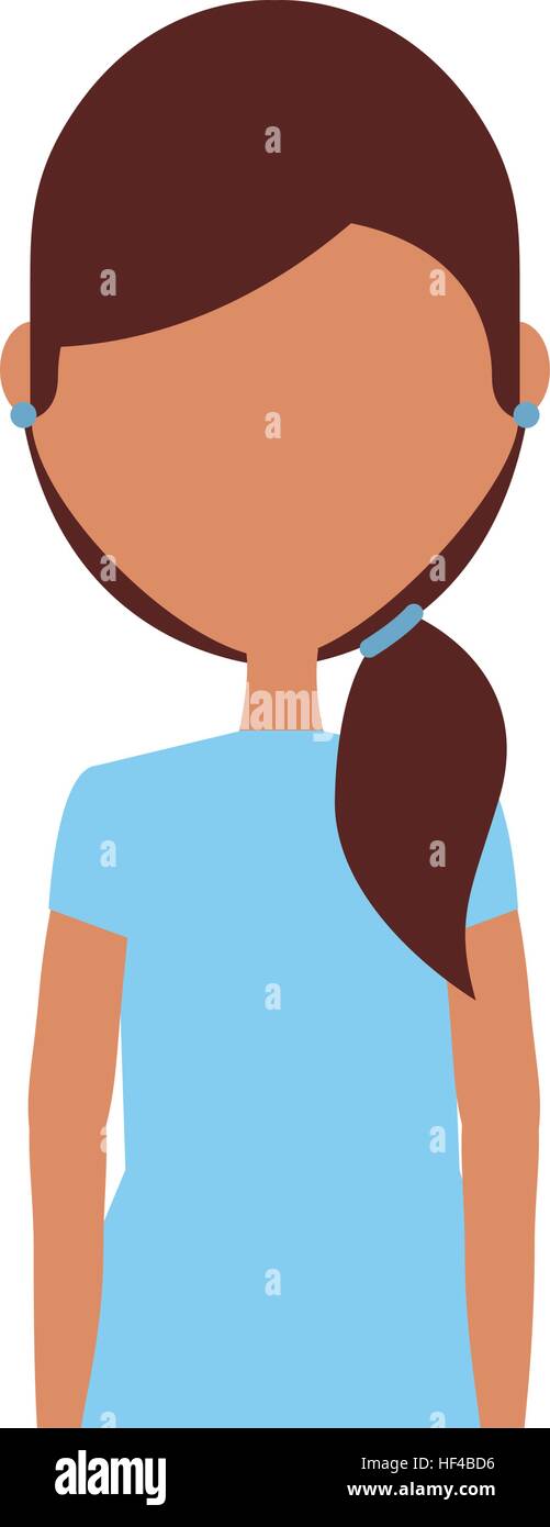 young woman avatar character vector illustration design Stock Vector ...
