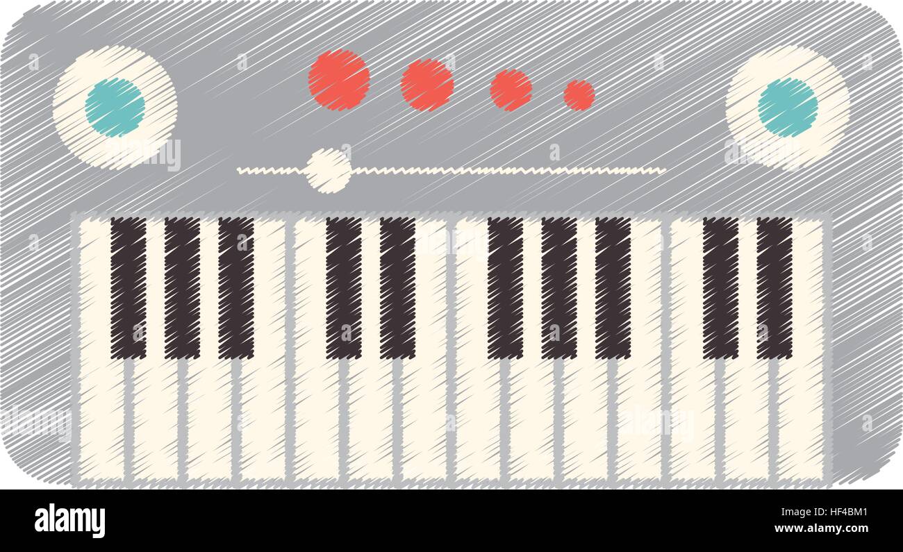 synthesizer device isolated icon vector illustration design Stock ...
