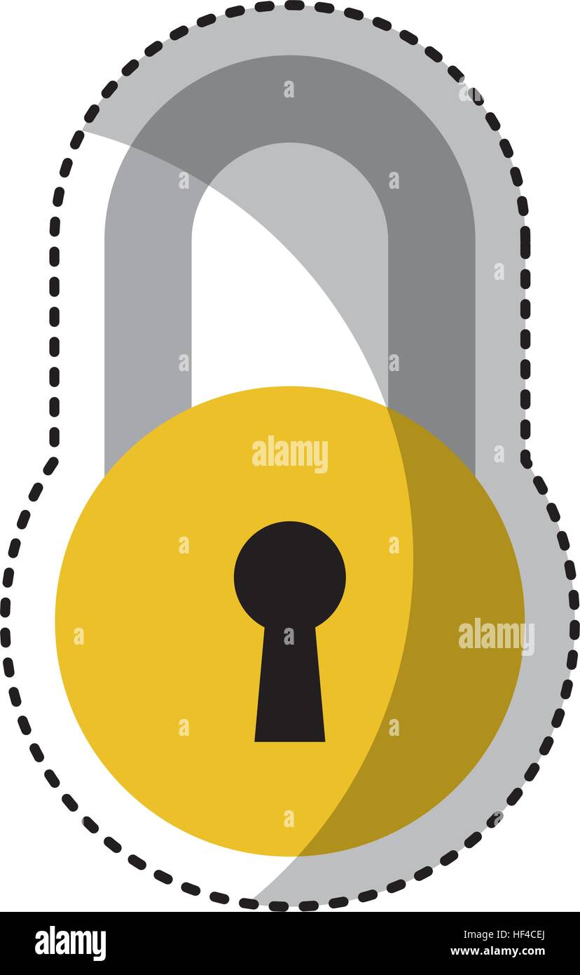 padlock secure isolated icon vector illustration design Stock Vector ...