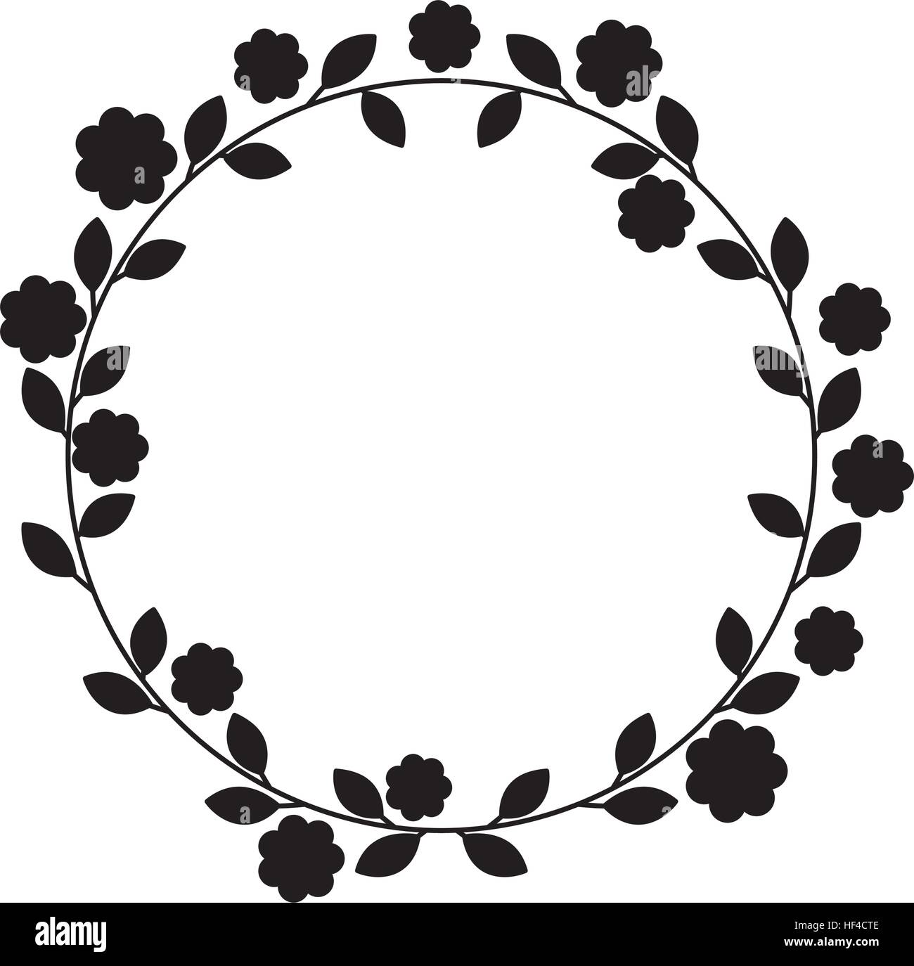 wreath leafs crown icon vector illustration design Stock Vector Image ...