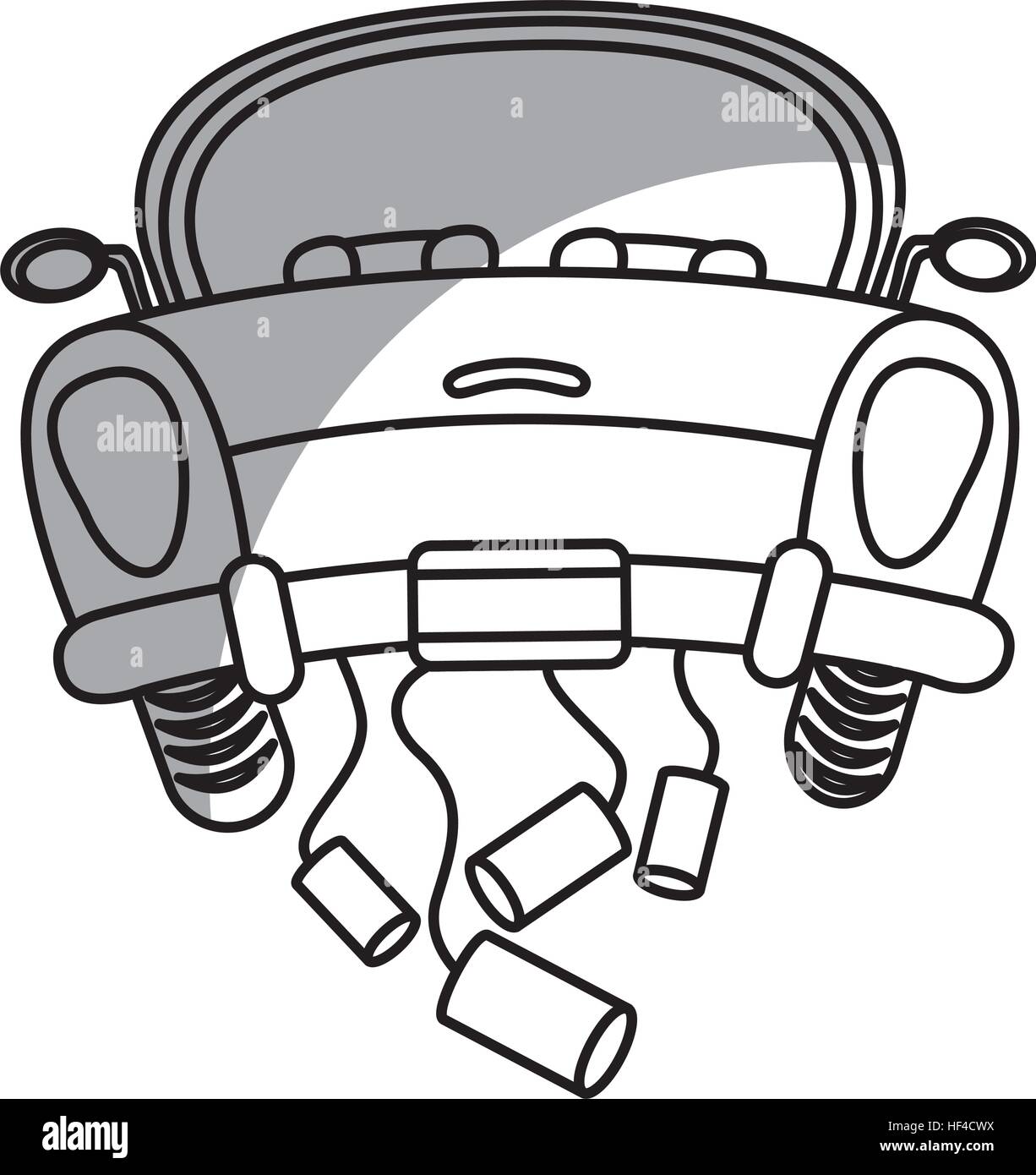 just married car isolated icon vector illustration design Stock Vector ...