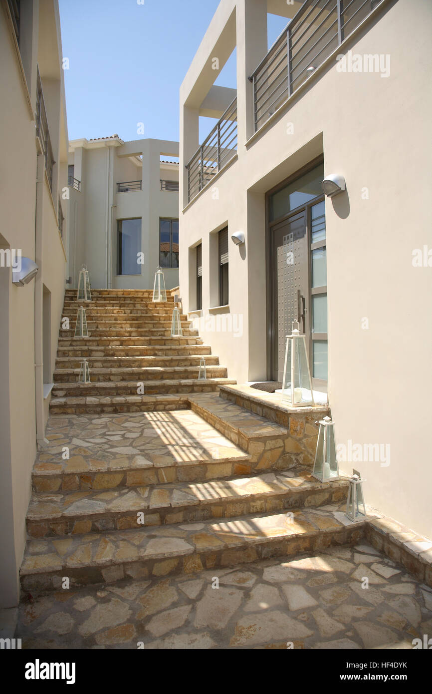 Stairs Made From Stone As An Exterior Design Of Luxury Photo Inspiration