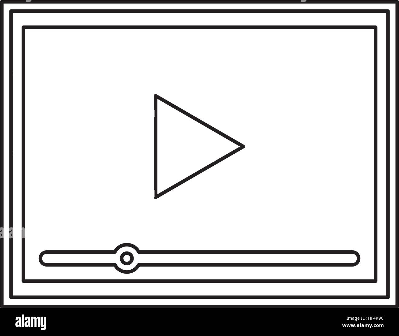video player isolated icon vector illustration design Stock Vector ...