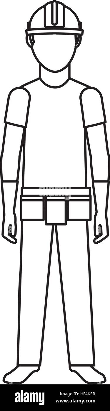 electrical technician avatar character vector illustration design Stock ...