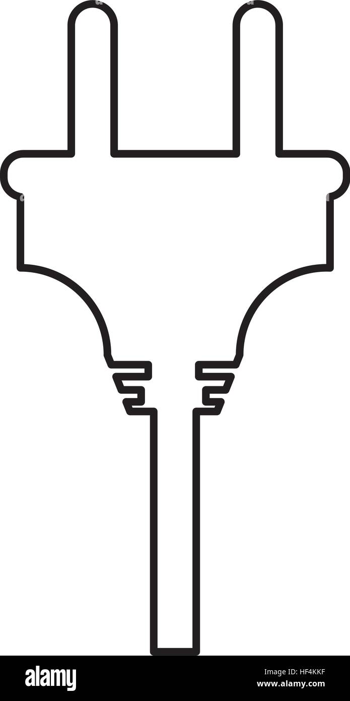 wire cable energy plug icon vector illustration design Stock Vector ...