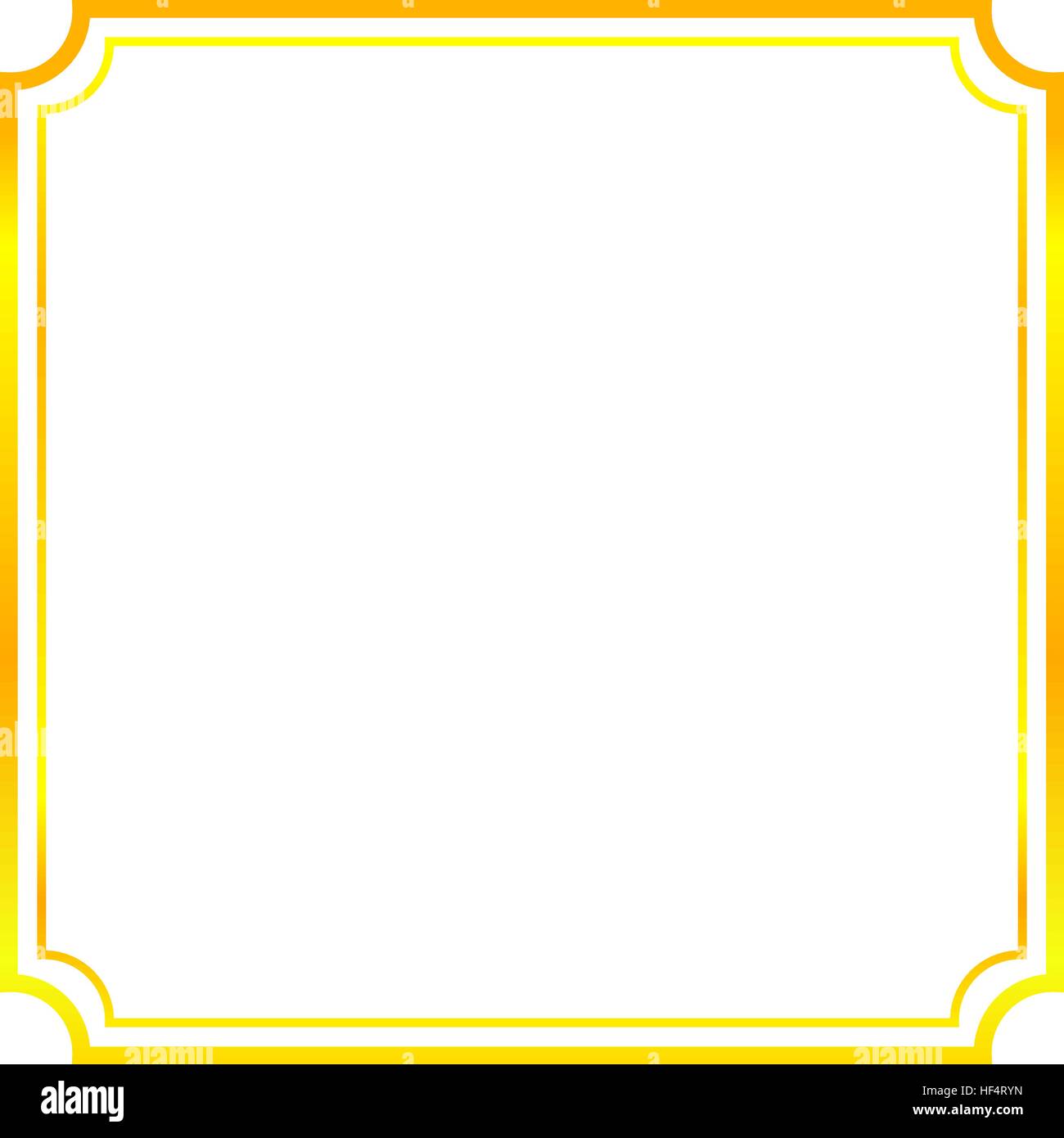 Gold frame border hi-res stock photography and images - Alamy