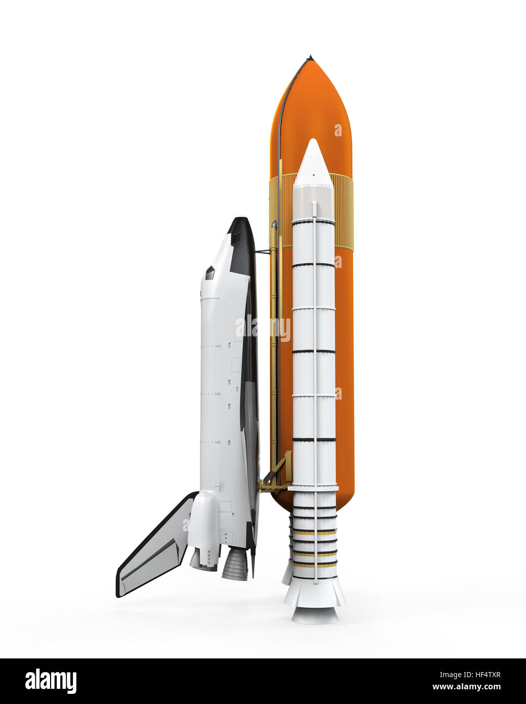 Space Shuttle Isolated Stock Photo