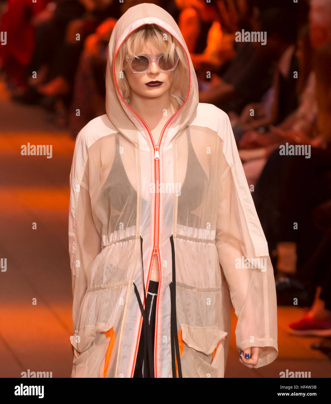 DKNY New York Ready to Wear Autumn Winter Fashion designer Donna Karan at  the end of her catwalk show two of her children Cory Stock Photo - Alamy