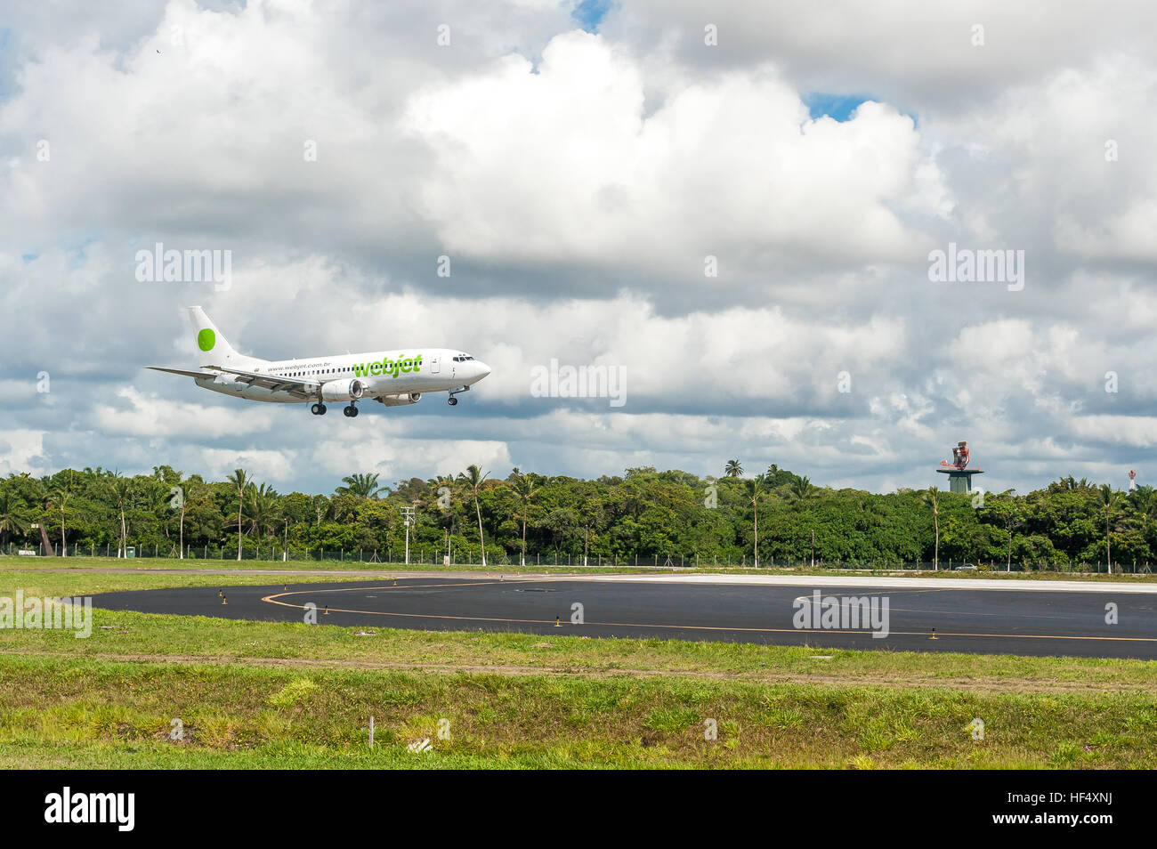 Brazil, Salvador, plane landing Stock Photo