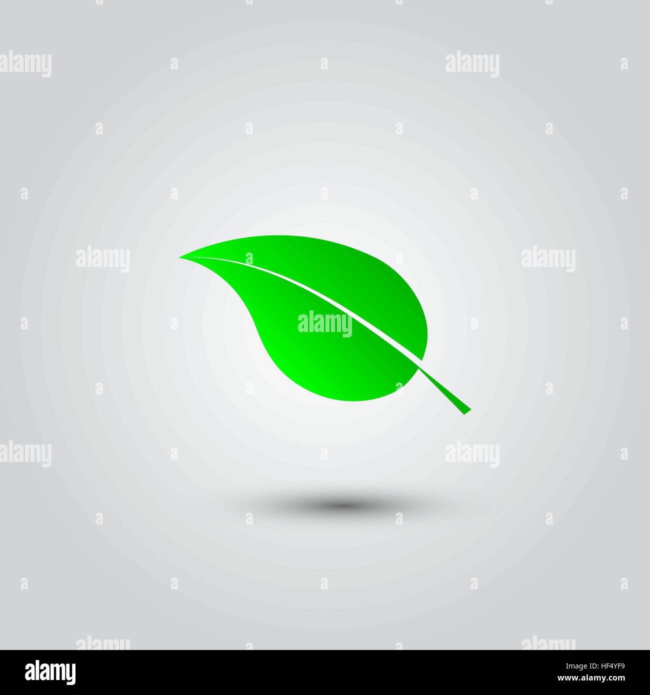 Eco icon green leaf vector illustration isolated Stock Vector Image ...