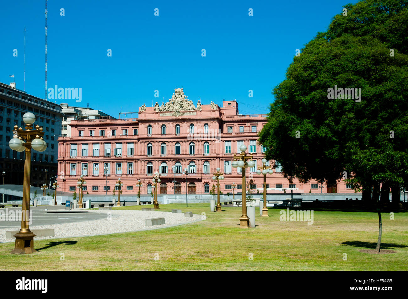 Presidential Pink House (Casa Rosada) - Buenos Aires - Argentina Stock Photo