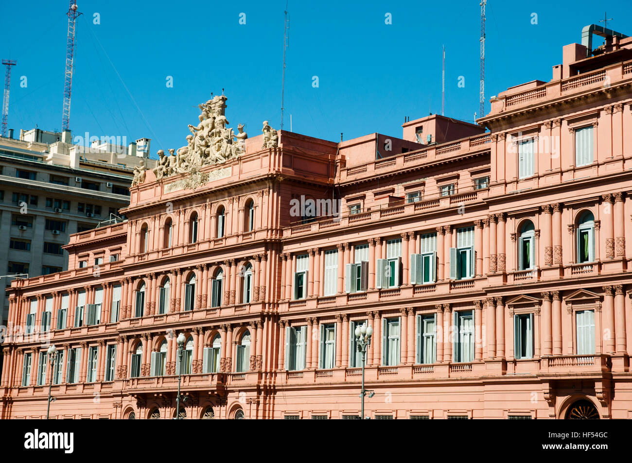 Presidential Pink House (Casa Rosada) - Buenos Aires - Argentina Stock Photo