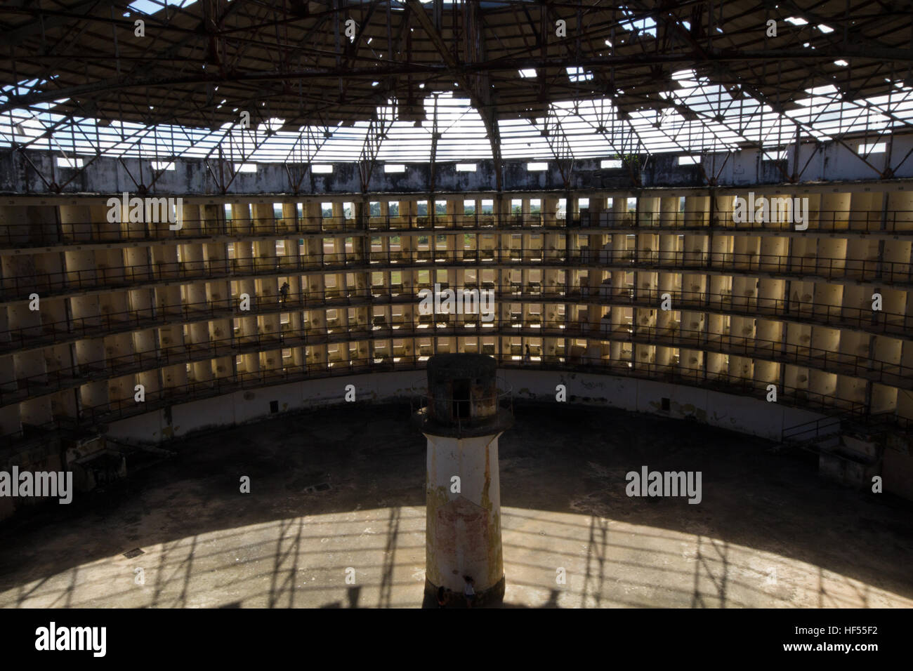 The Presidio Modelo prison on the Isle of Youth, Cuba where Fidel Castro was incarcerated Stock Photo