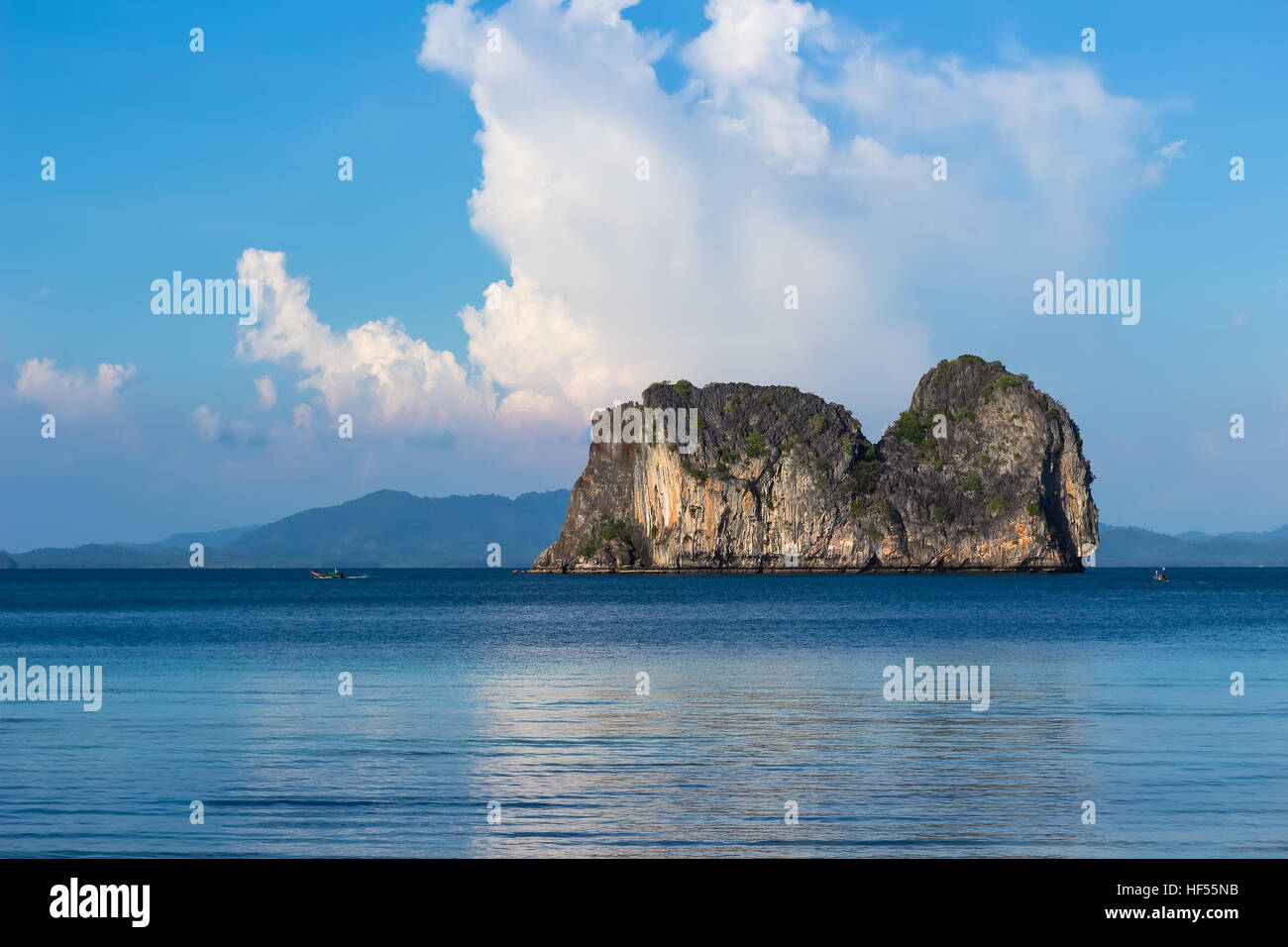 Cloud, Sea and Island Koh Ma island, Krabi Province, Thailand Stock