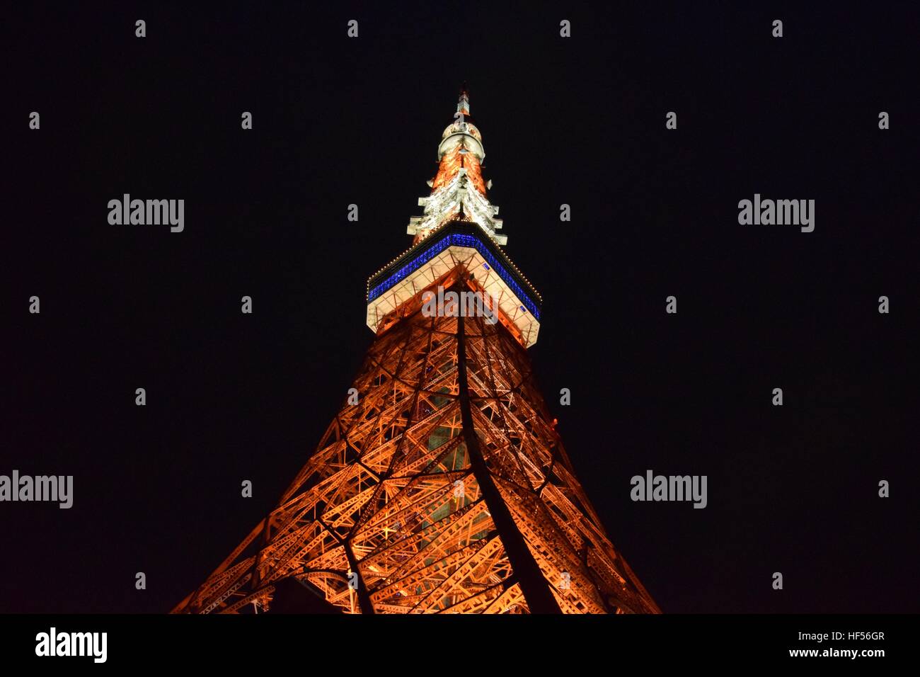 tokyo tower at night Stock Photo - Alamy