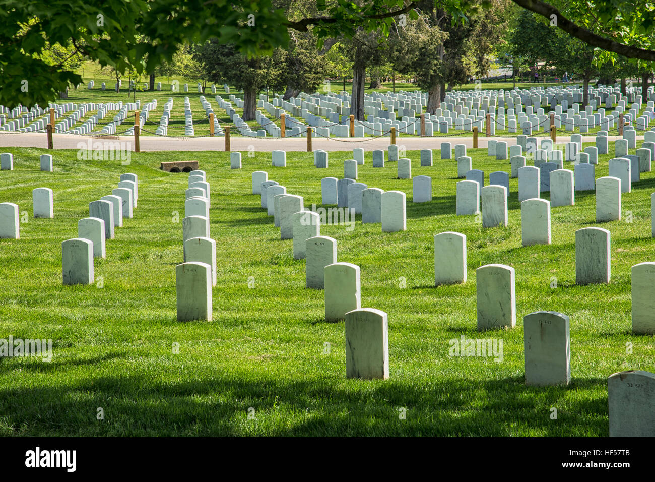 Grounds at Arlington National Cemetery Stock Photo