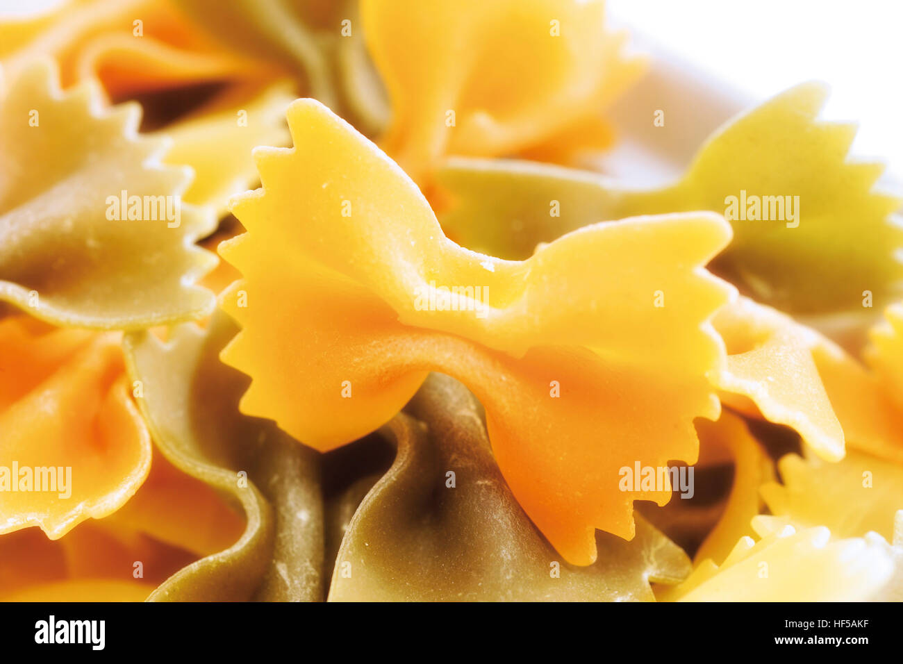 Pasta bowtie pasta, butterfly noodles Stock Photo Alamy