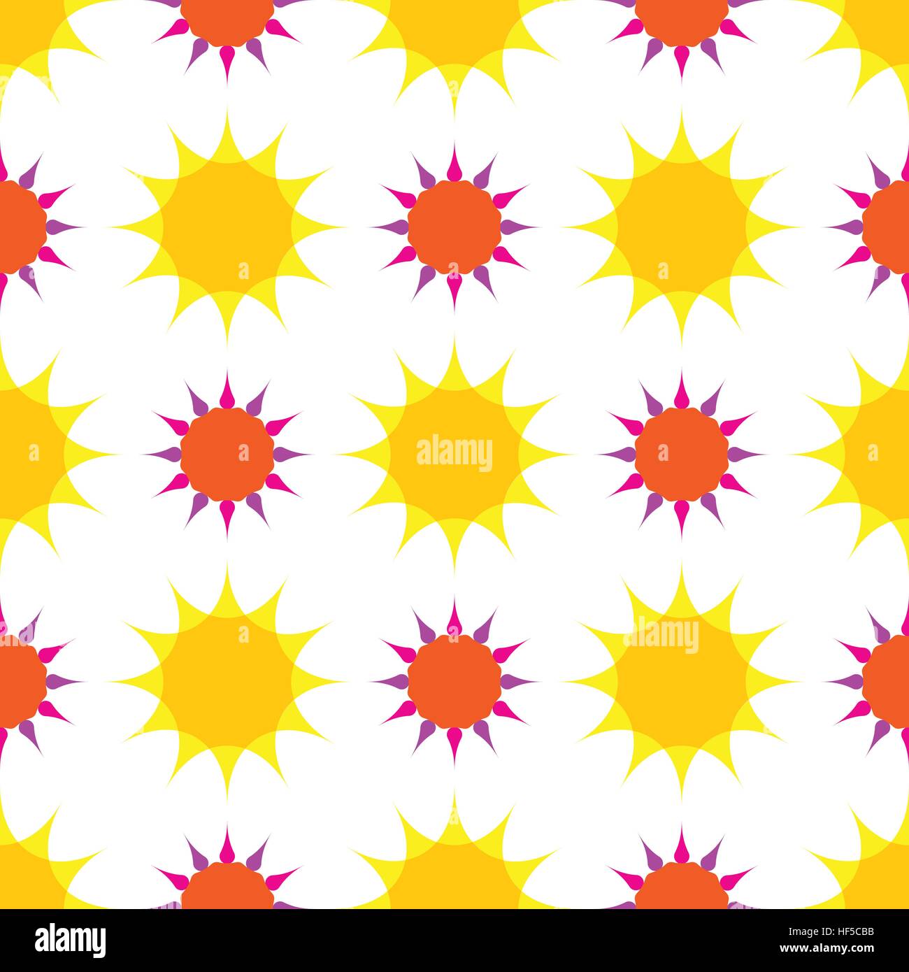 Seamless pattern with sun on white background Stock Vector Image & Art ...