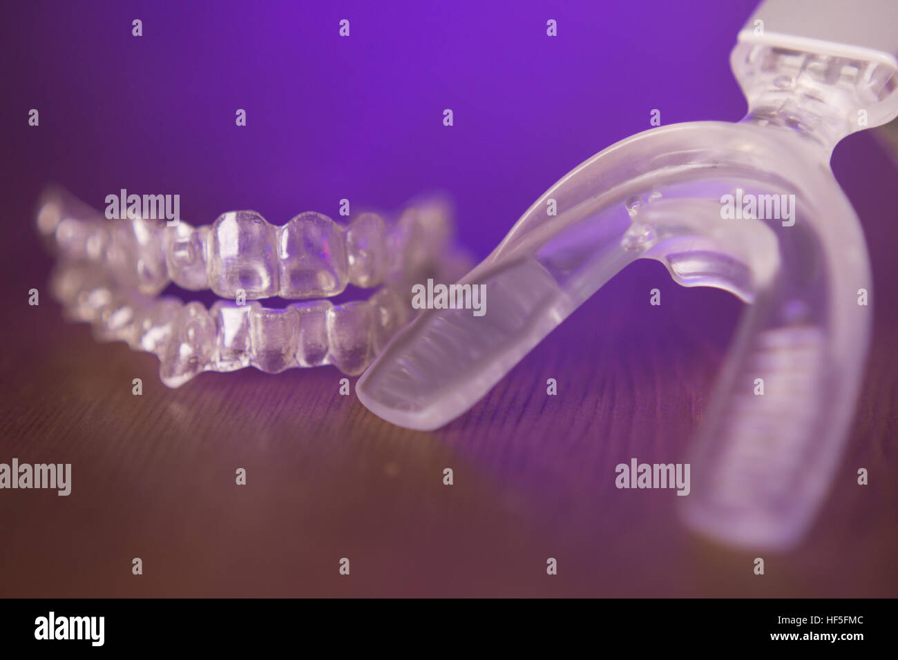 Vibrating dental device with invisible orthodontics Stock Photo Alamy