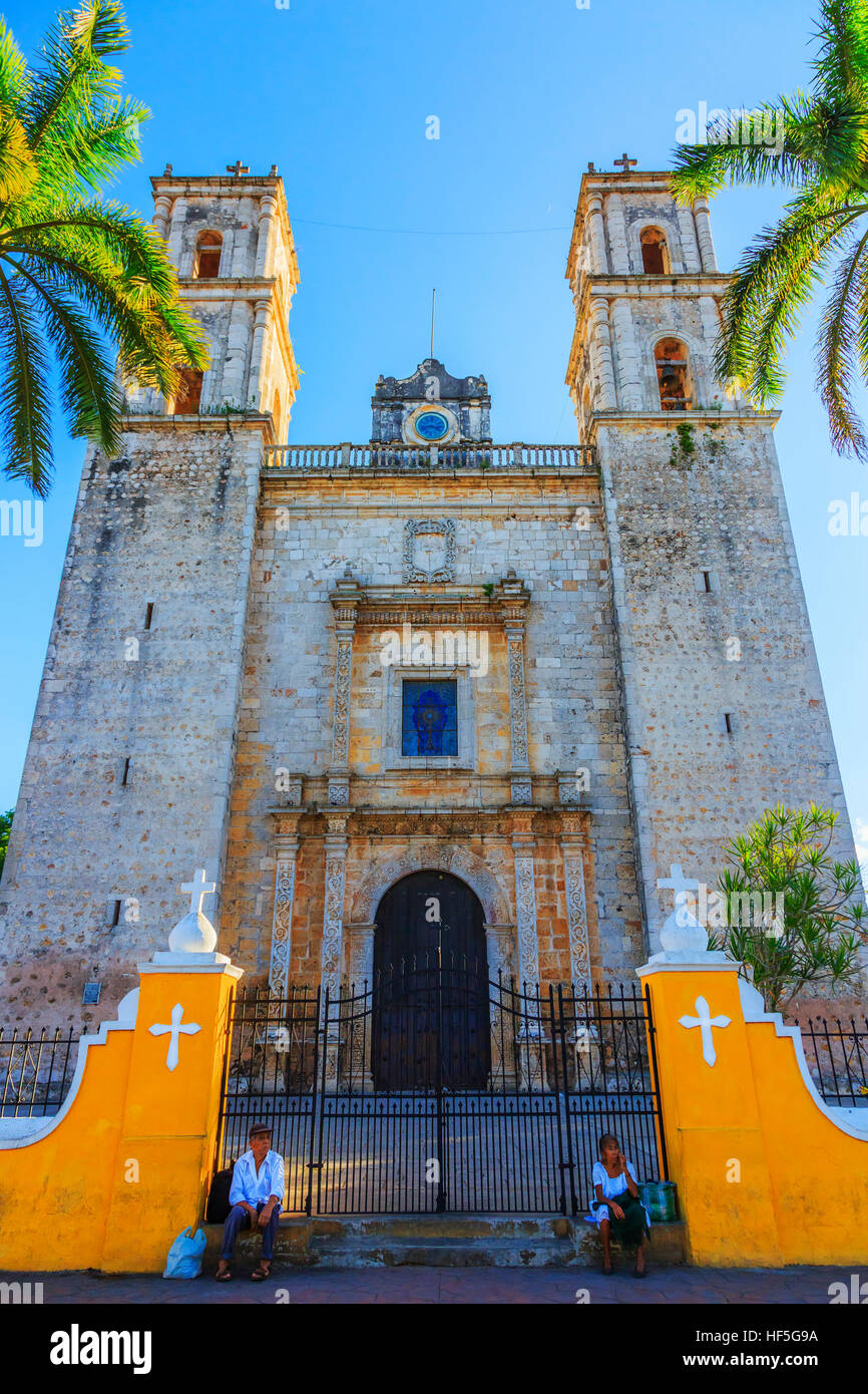 Cathedral of San Servasio, Valladolid, Yucatan, Mexico Stock Photo