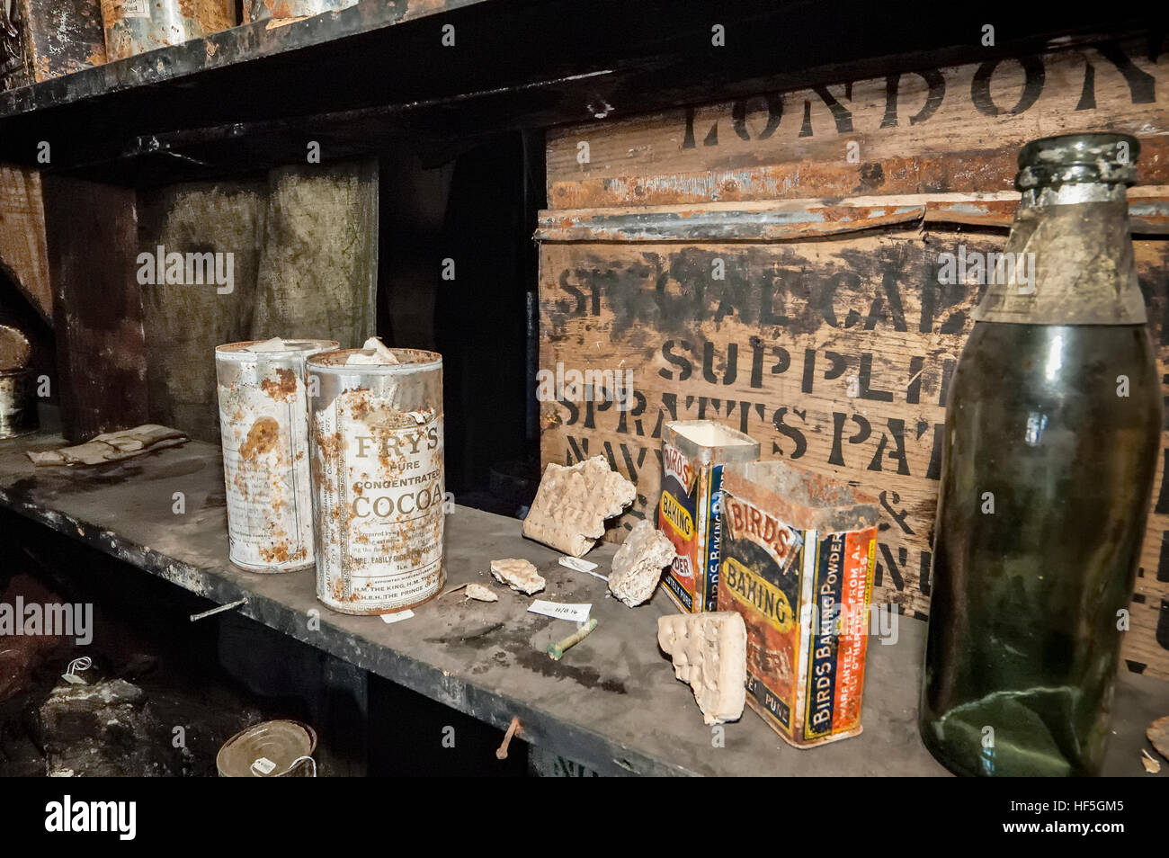 Inside Scott’s Discovery Hut, Hut Point near McMurdo Station, Ross