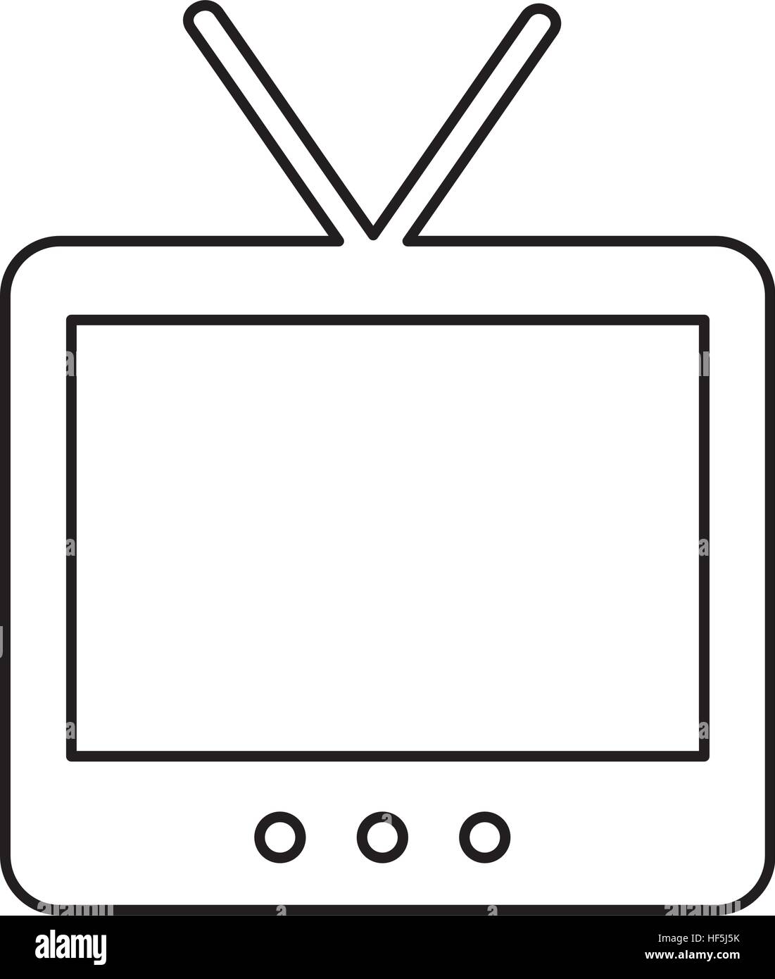 old tv isolated icon vector illustration design Stock Vector Image ...