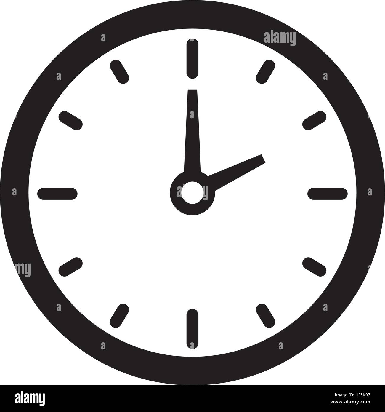 Time clock symbol Stock Vector Image & Art - Alamy