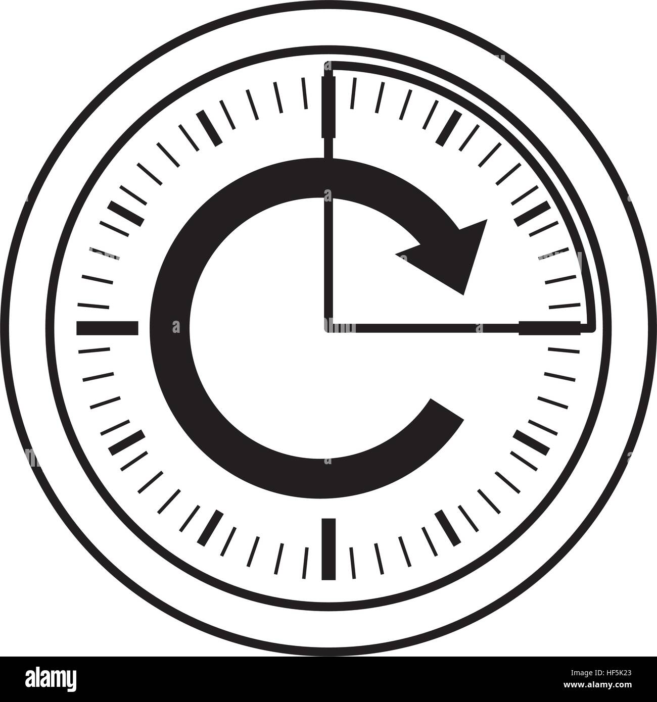 Time clock symbol Stock Vector Image & Art Alamy