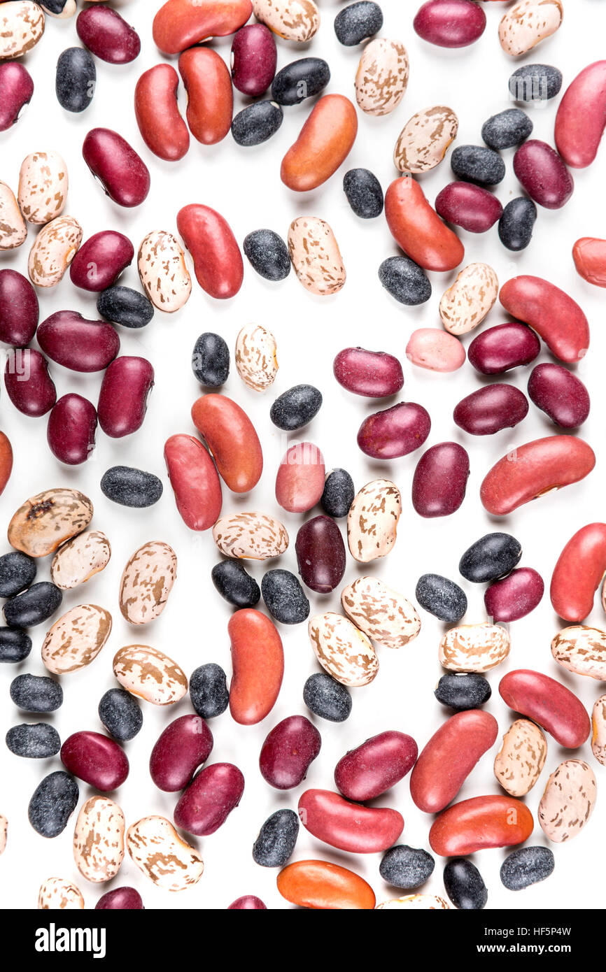 Background of chili bean mix isolated on white Stock Photo Alamy
