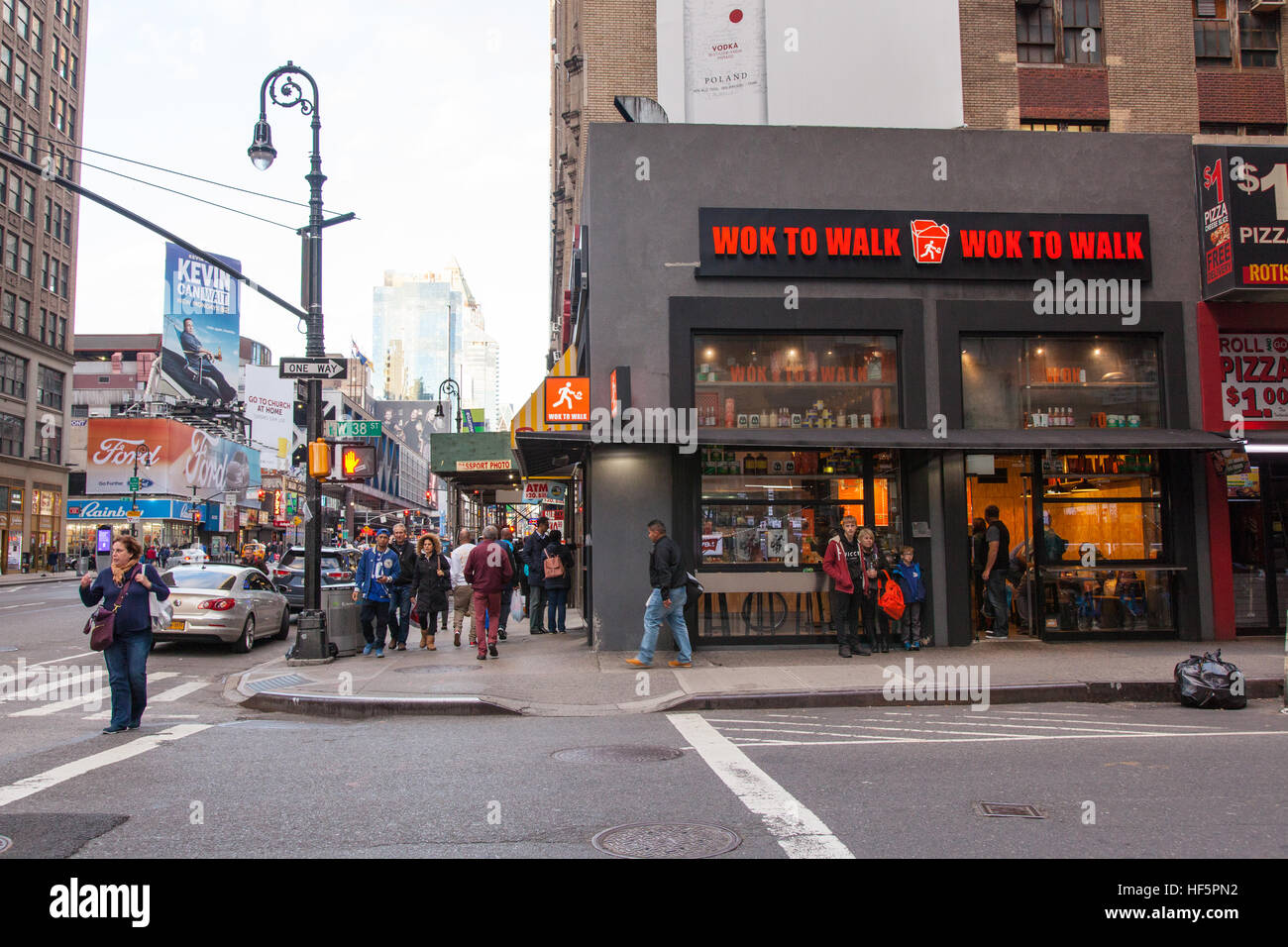 Wok to Walk fast food restaurant, New York City, united States of America  Stock Photo - Alamy
