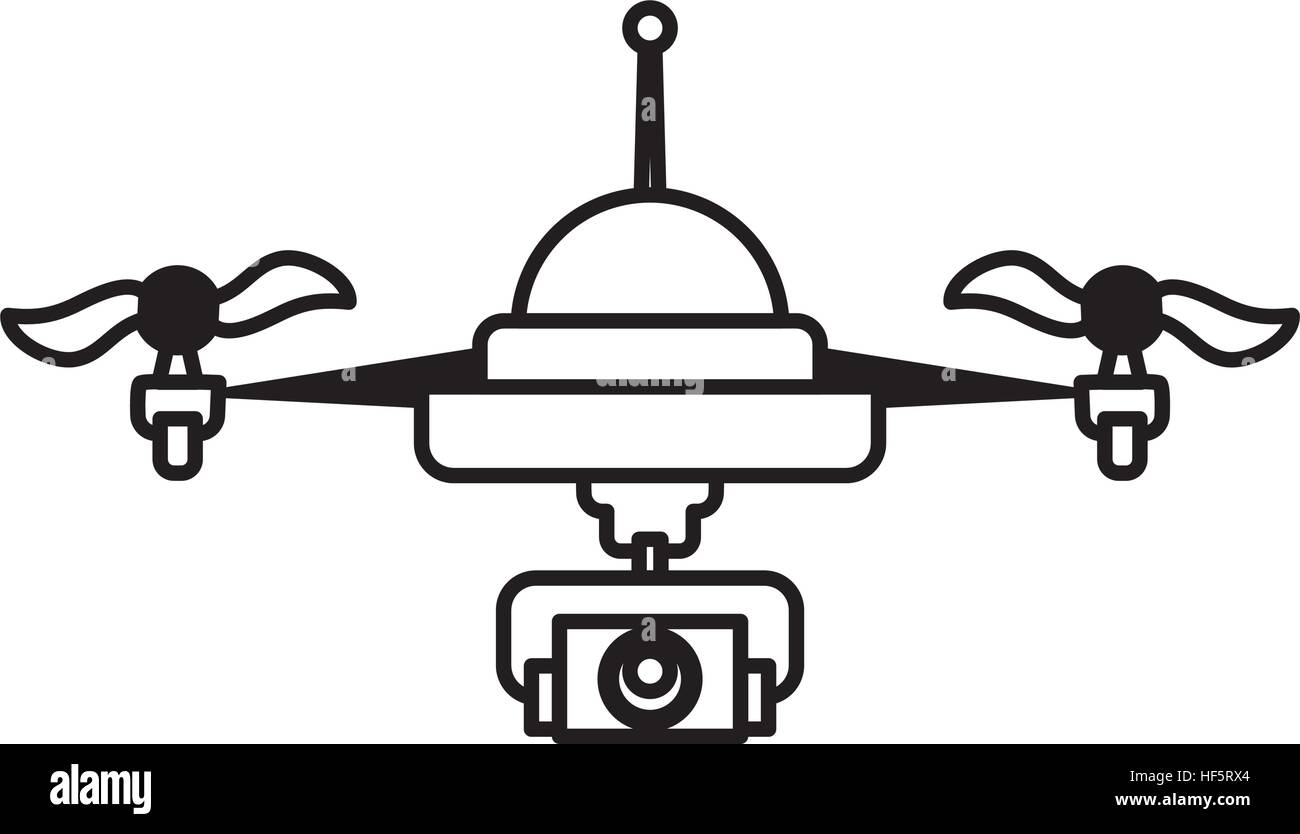 Drone robot technology icon vector illustration graphic design Stock ...