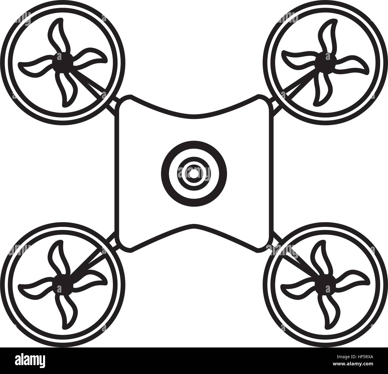 Drone robot technology icon vector illustration graphic design Stock ...