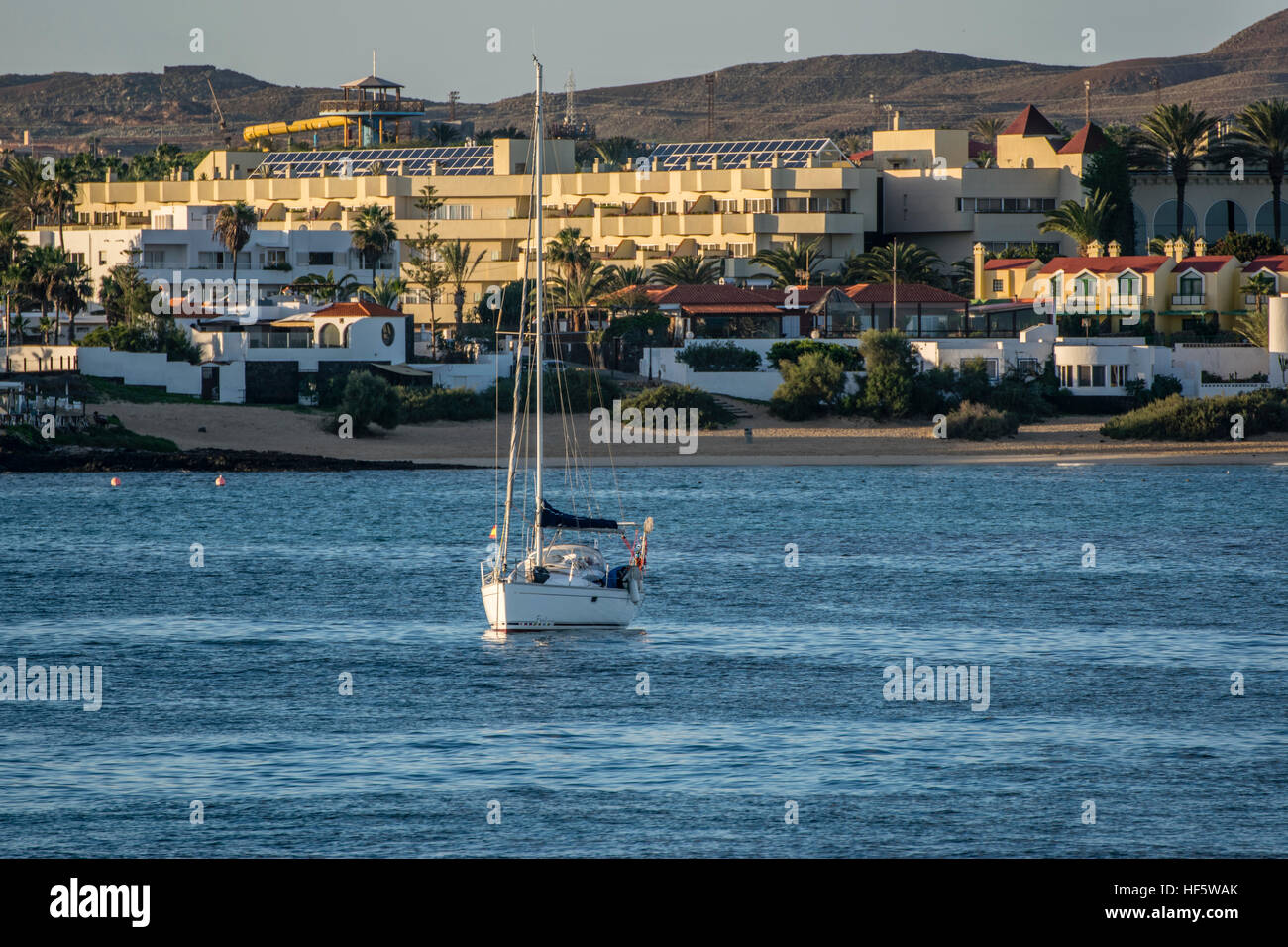 Marina in Corralejo, Fuerteventura, Canary Islands Stock Photo - Alamy