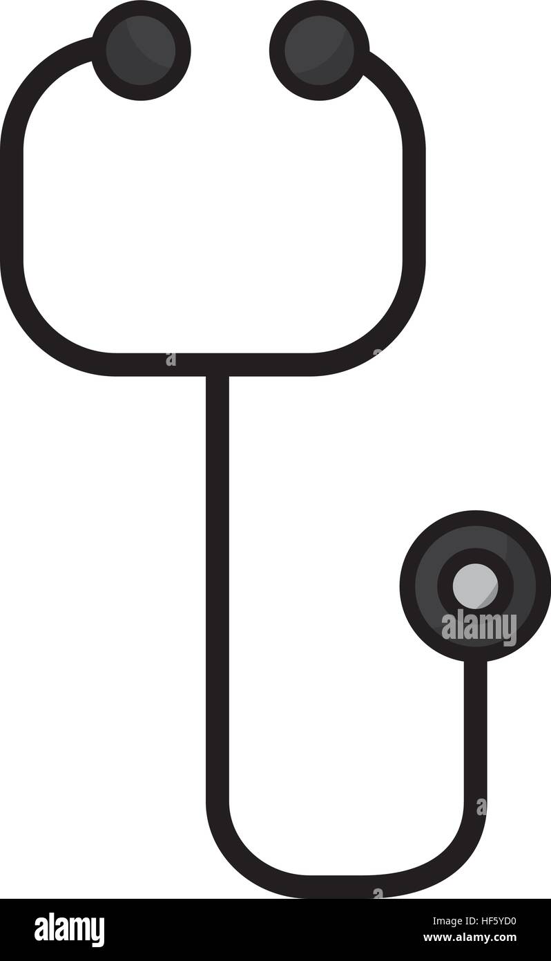 stethoscope medical device icon vector illustration design Stock Vector ...
