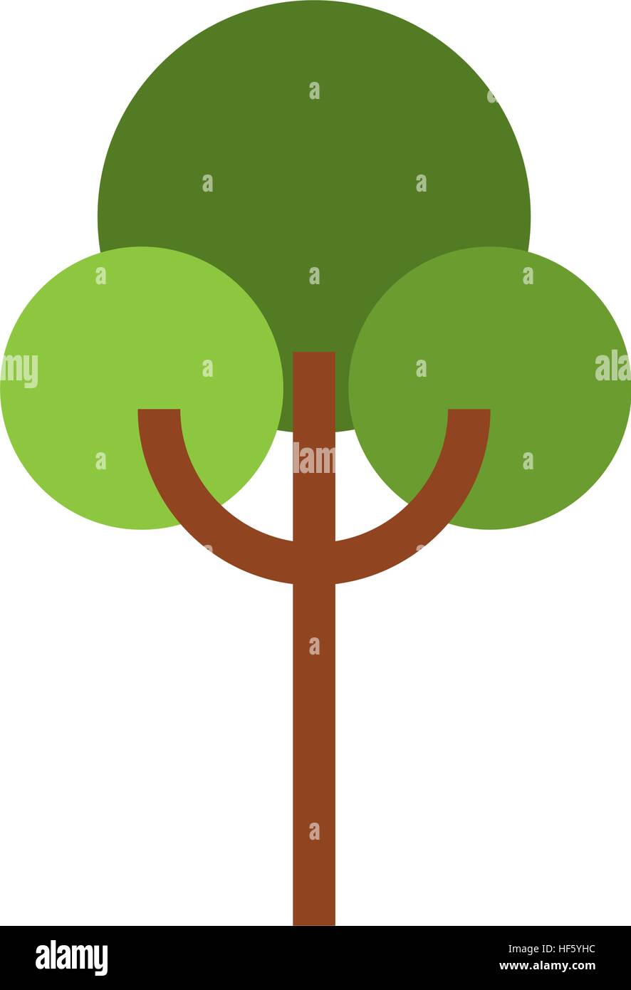 tree plant silhouette isolated icon vector illustration design Stock ...