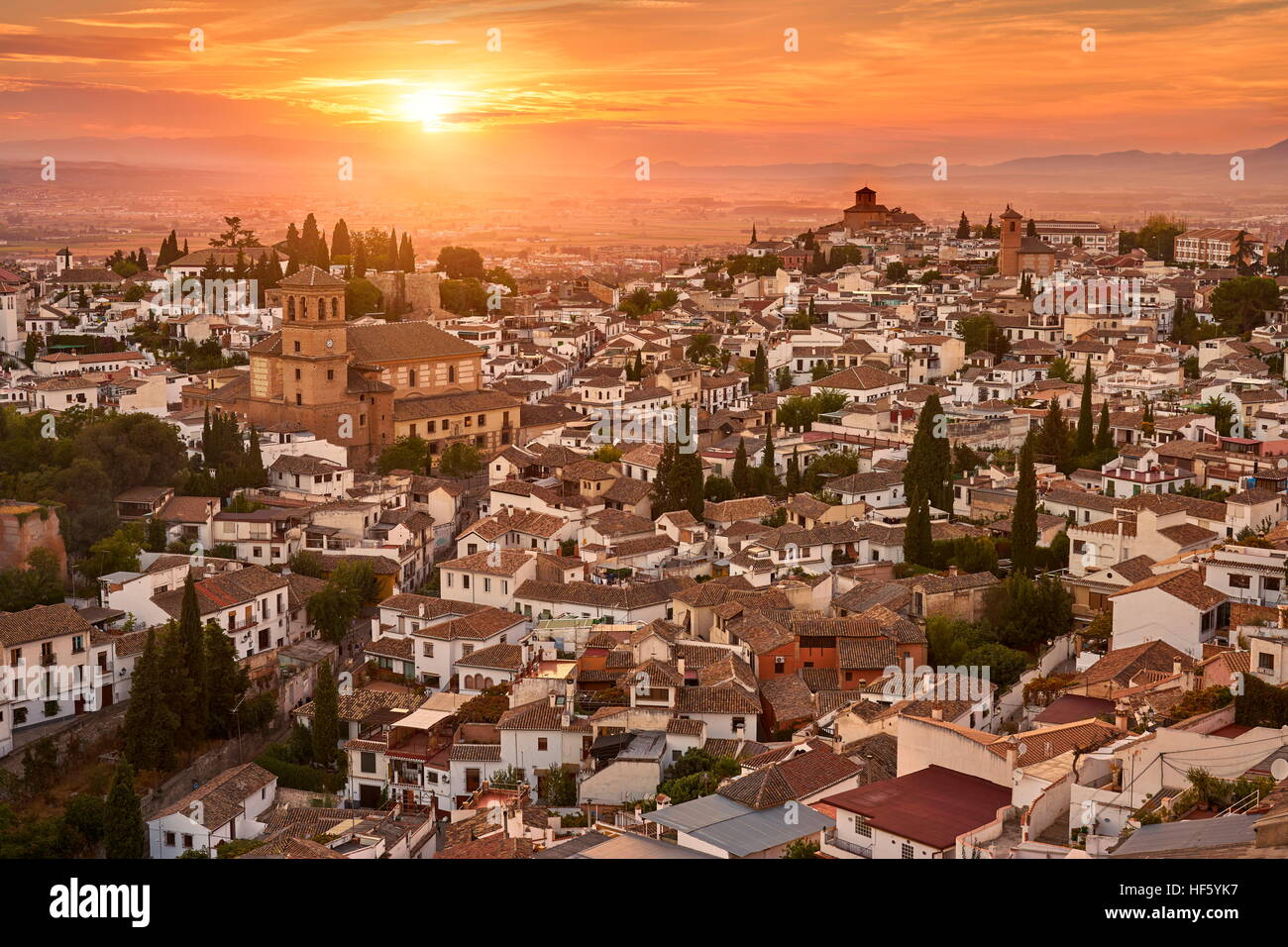 Granada sunset skyline hires stock photography and images Alamy