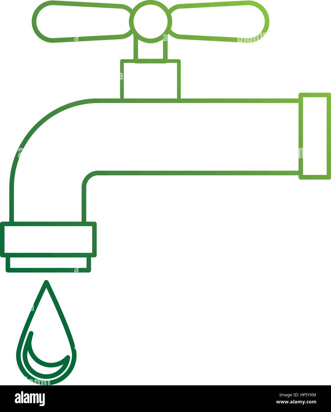 water tap isolated icon vector illustration design Stock Vector Image ...