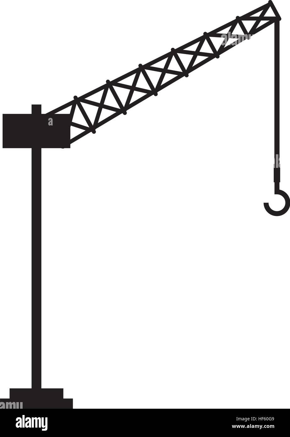 tower crane service icon vector illustration design Stock Vector Image ...