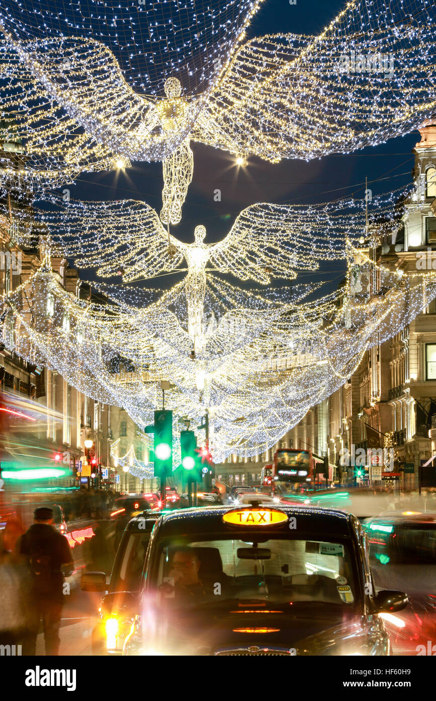 Christmas Illumination, London, United Kingdom Stock Photo - Alamy