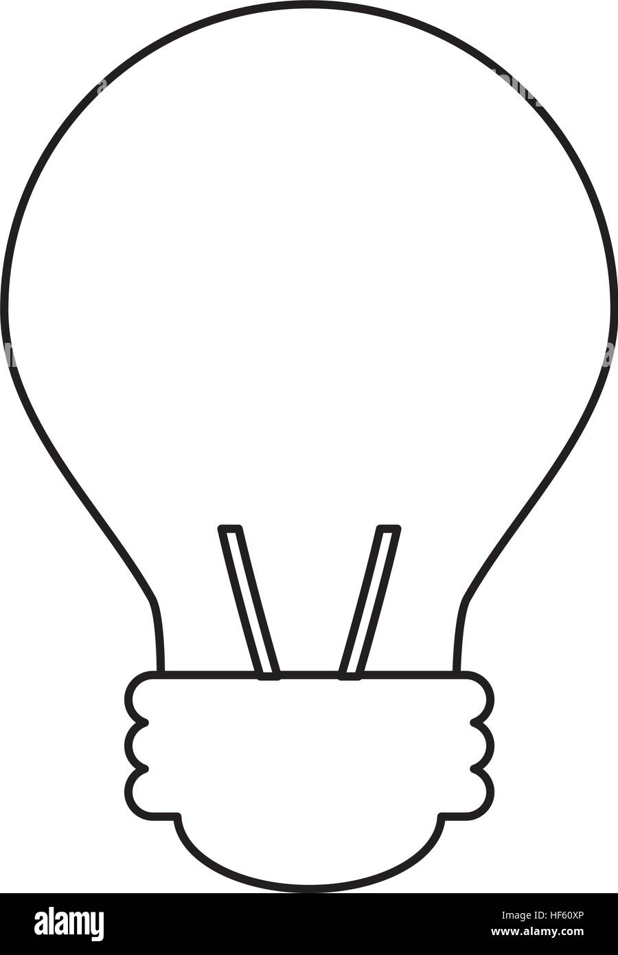 bulb light flat icon vector illustration design Stock Vector Image ...