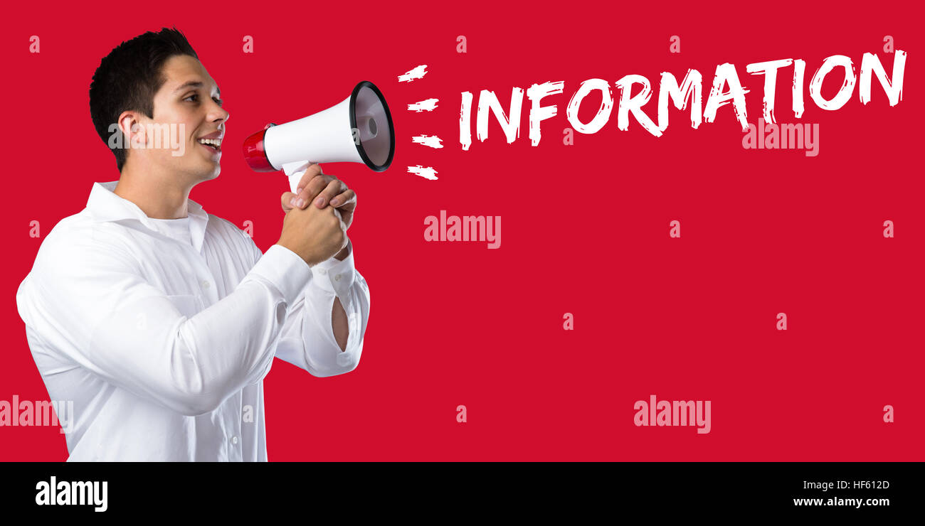 Information info message news announcement announce communication young