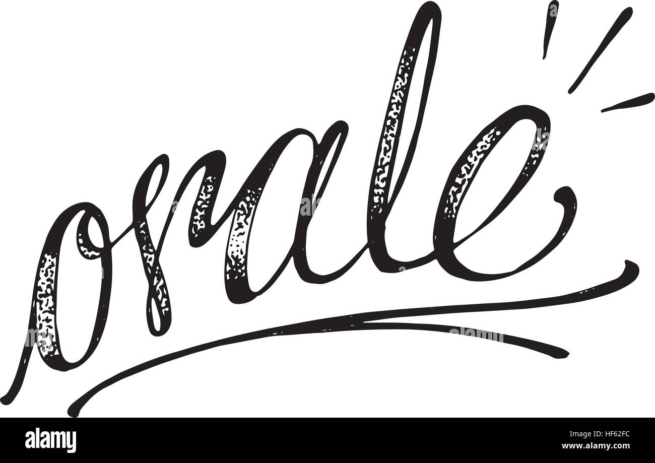 Hand drawn vector illustration or drawing of the handwritten word in