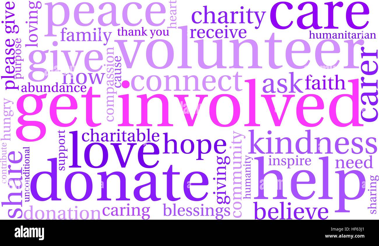 Get Involved word cloud on a white background Stock Vector Image & Art ...