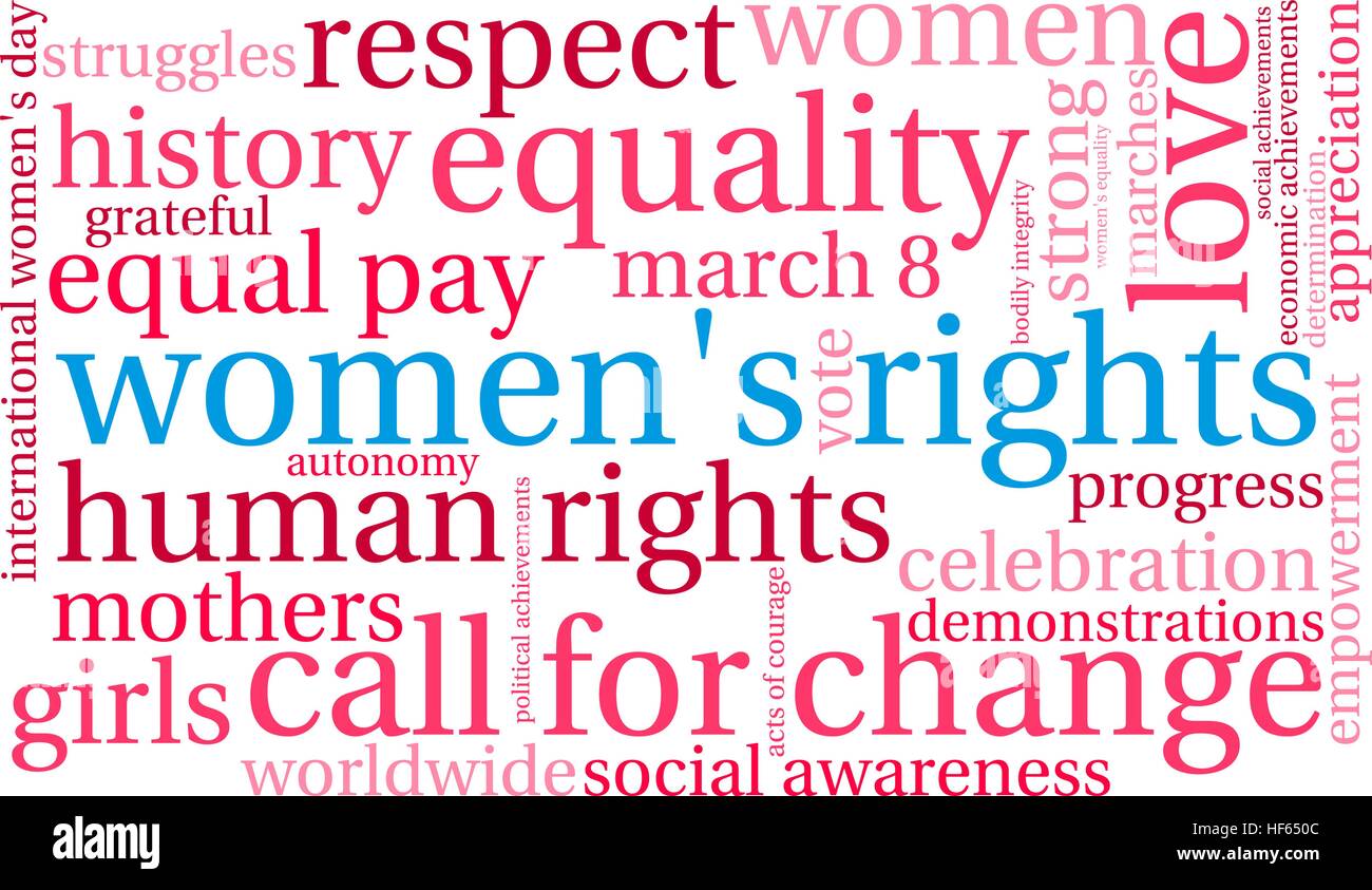Womens Rights word cloud on a white background Stock Vector Image & Art ...